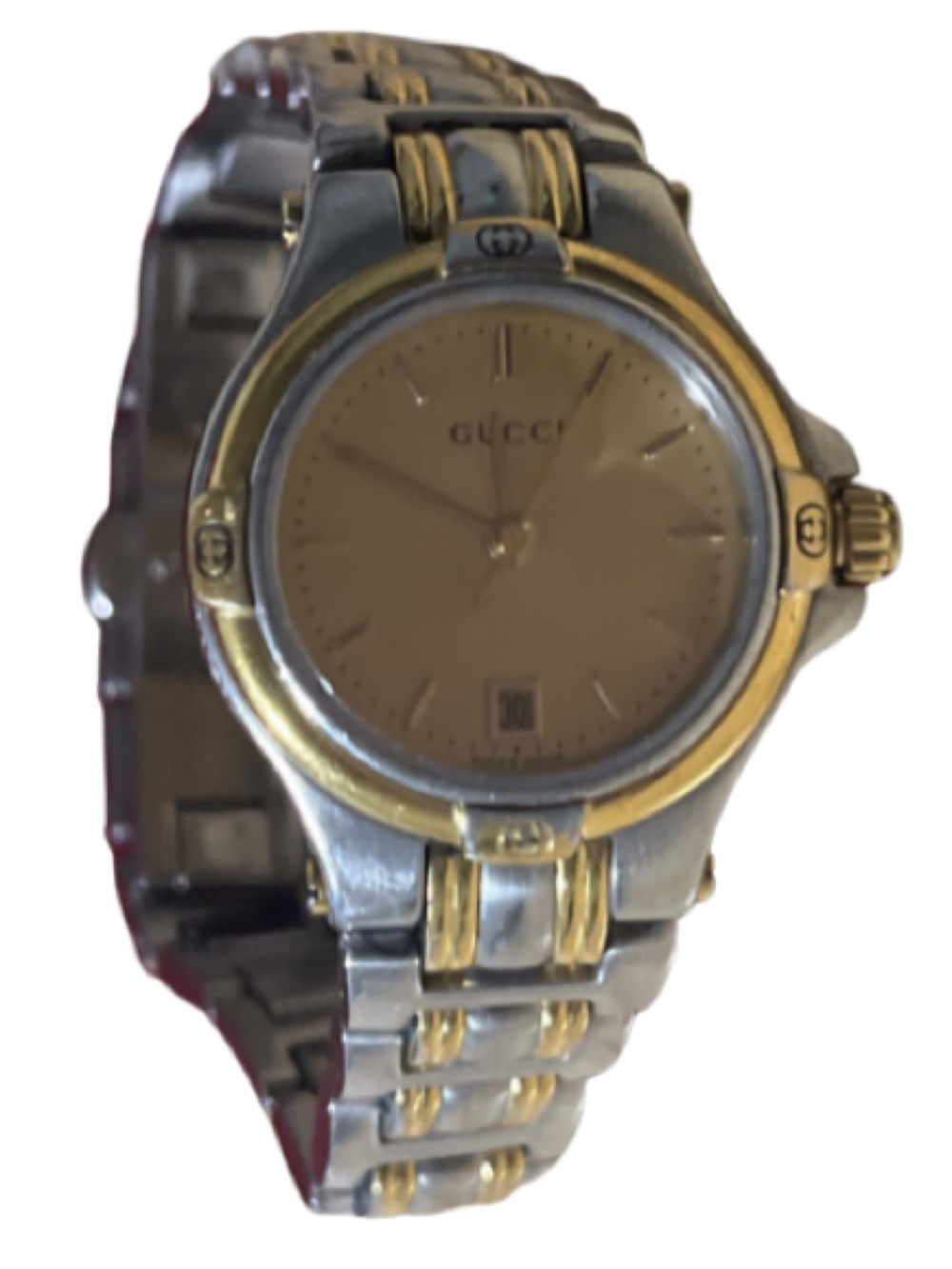 Vintage 90’s Gucci 9040L Two-Tone Swiss Quartz Ladies Watch - Gold Dial